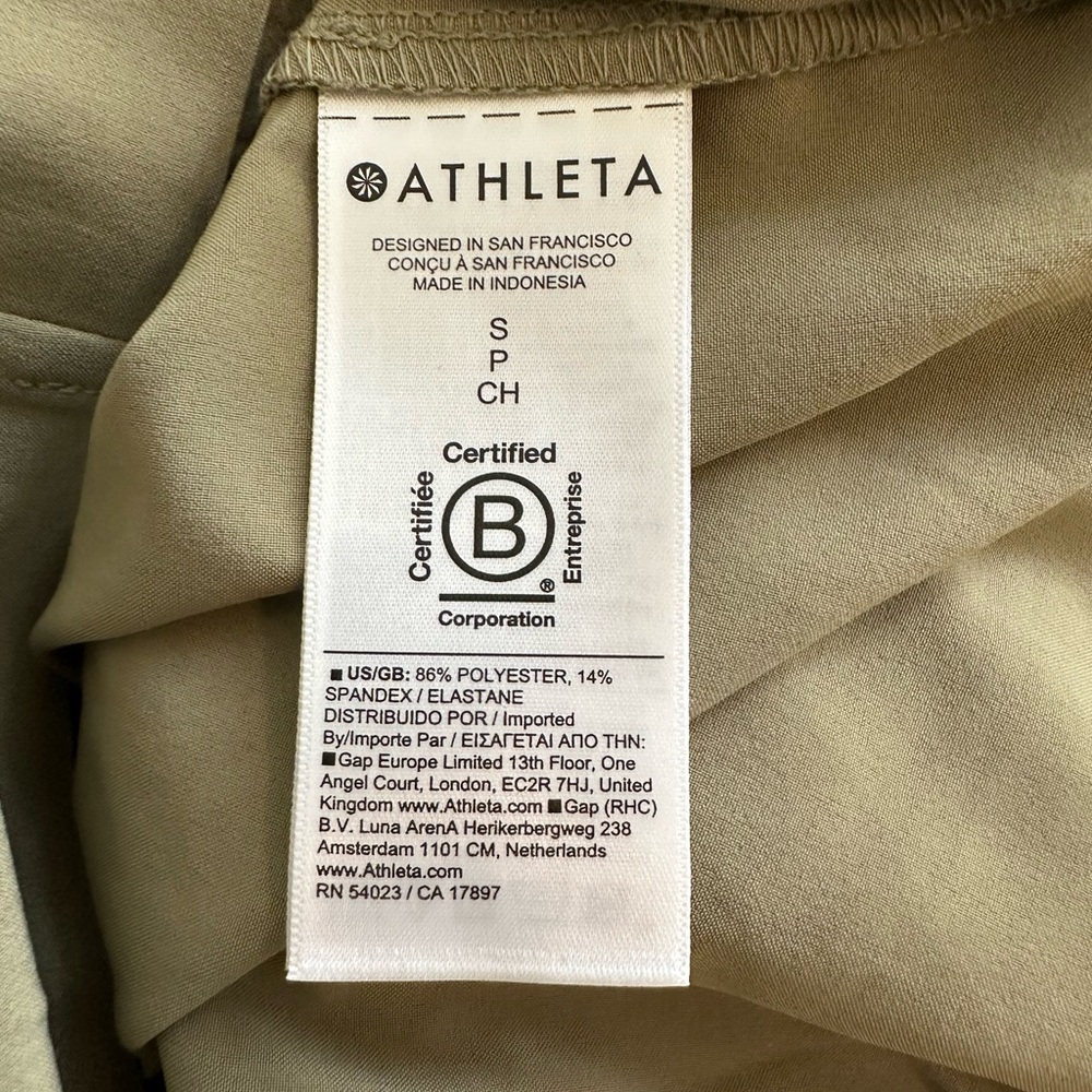 NWOT Athleta Avenue Romper Aspen Olive Small - Picture 10 of 10